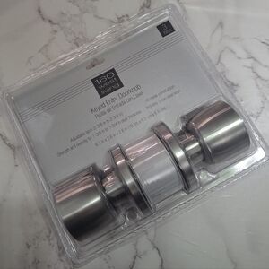 Silver Keyed Entry Doorknob